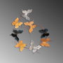 Wallity Butterflies - 2 Escultura de Pared de Metal Multicolor